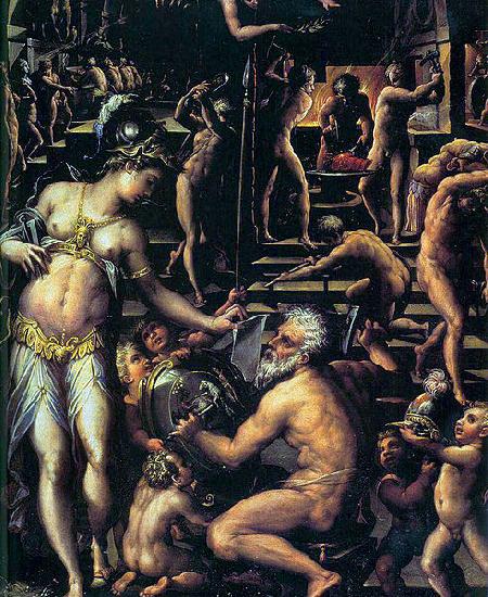 Giorgio Vasari Vulcan's Forge oil painting picture